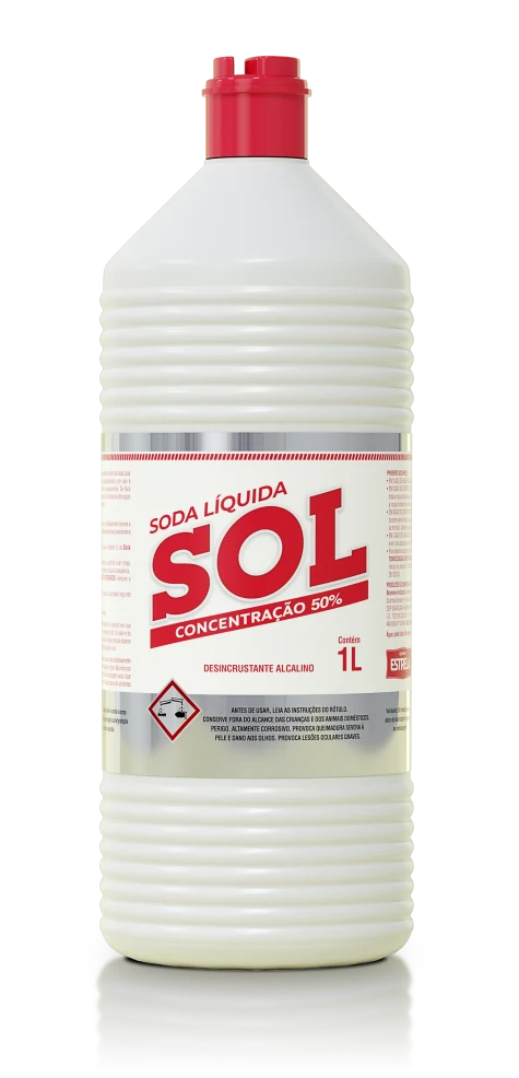 Soda Cáustica Sol líquida de 1 litro